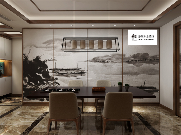 餐厅背景墙装修效果图