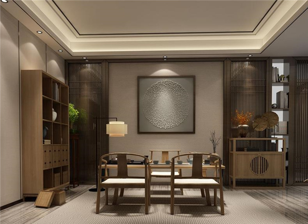 中式客厅照明设计效果图