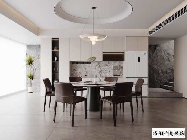 意式极简风餐厅装修案例