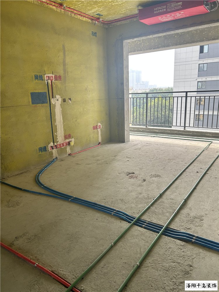 千岛装饰宝龙世家水电施工现场